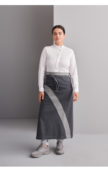 Delantal francés cerrado denim MONZA 6428