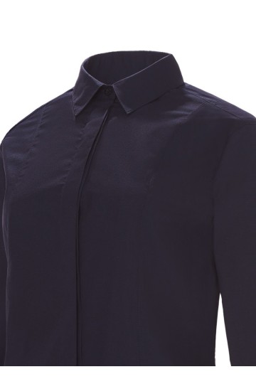Detalle Cuello Camisa MONZA 2036 en Azul Marino