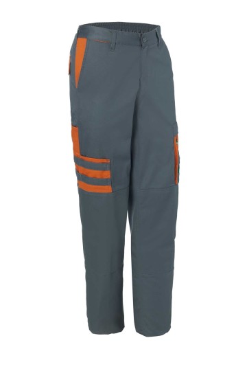 Pantalón bicolor MONZA 1148 Naranja y Gris