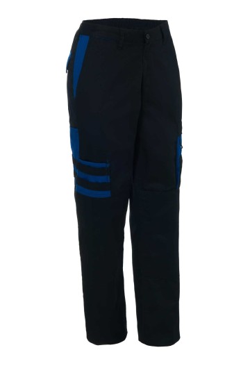 Pantalón bicolor MONZA 1148 Negro y Azul