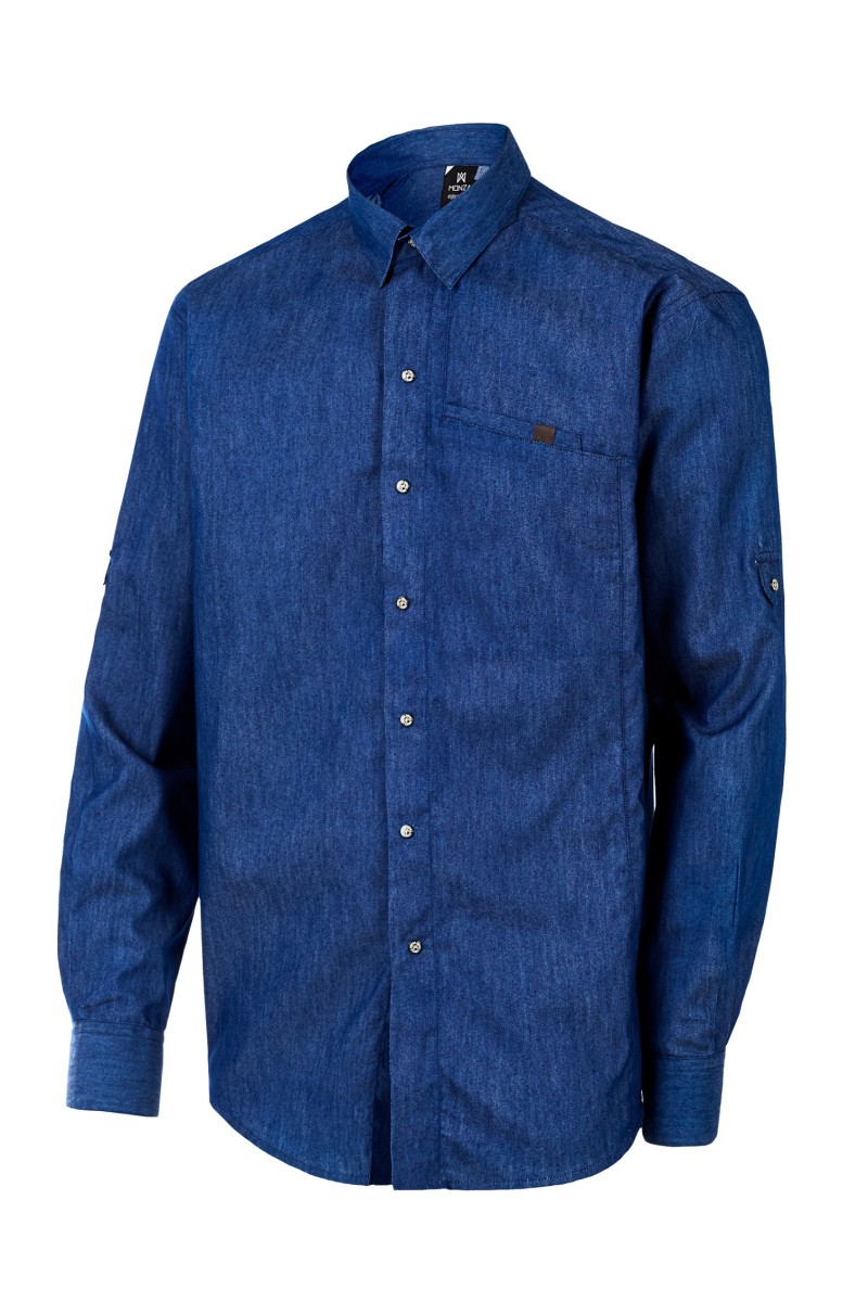 Camisa denim MONZA 2034 en color Azul